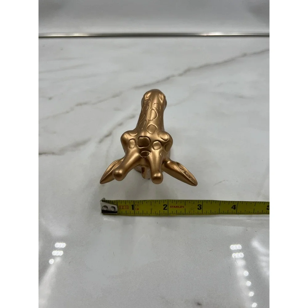 Gold Giraffe Wall Hook Decorative Safari Animal Key Jewelry Hanger Plastic